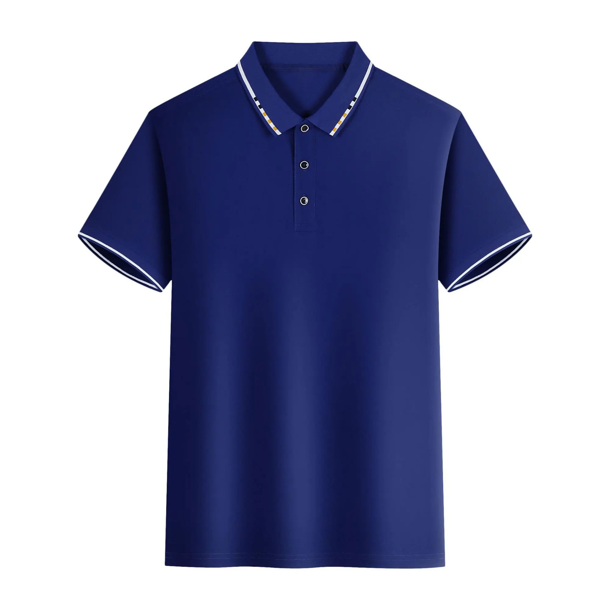Men's summer casual fashion polo shirt short sleeve men's short sleeve color lapel top T-shirt short sleeve lapel fashion