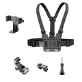 The chest strap phone stand is anti-shake and can be used for fixed-angle shooting on the chest. It is compatible with various m