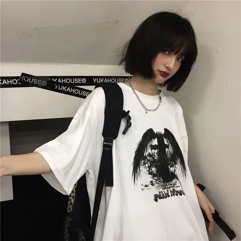 2026 Summer T Shirt for Men Fashion Polyester Harajuku Short Sleeve Y2k T-shirt Streetwear Oversized Vintage Printed Sports Tops