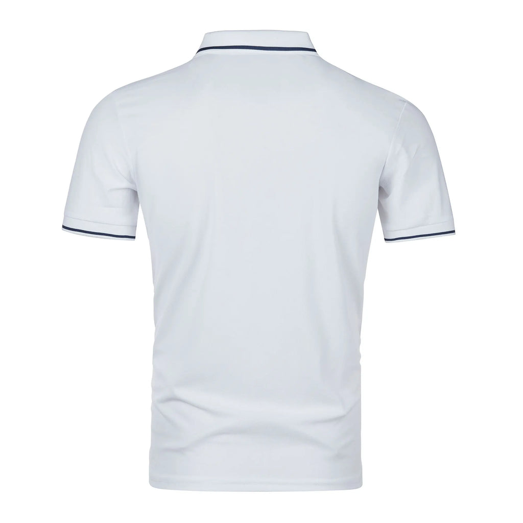 Men's summer casual fashion polo shirt short sleeve men's short sleeve color lapel top T-shirt short sleeve lapel fashion