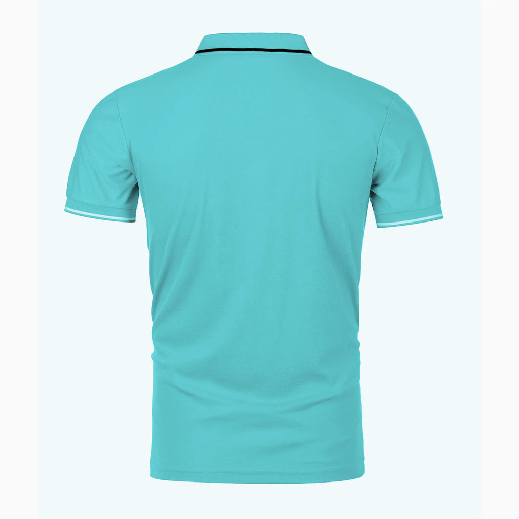 Men's summer casual fashion polo shirt short sleeve men's short sleeve color lapel top T-shirt short sleeve lapel fashion
