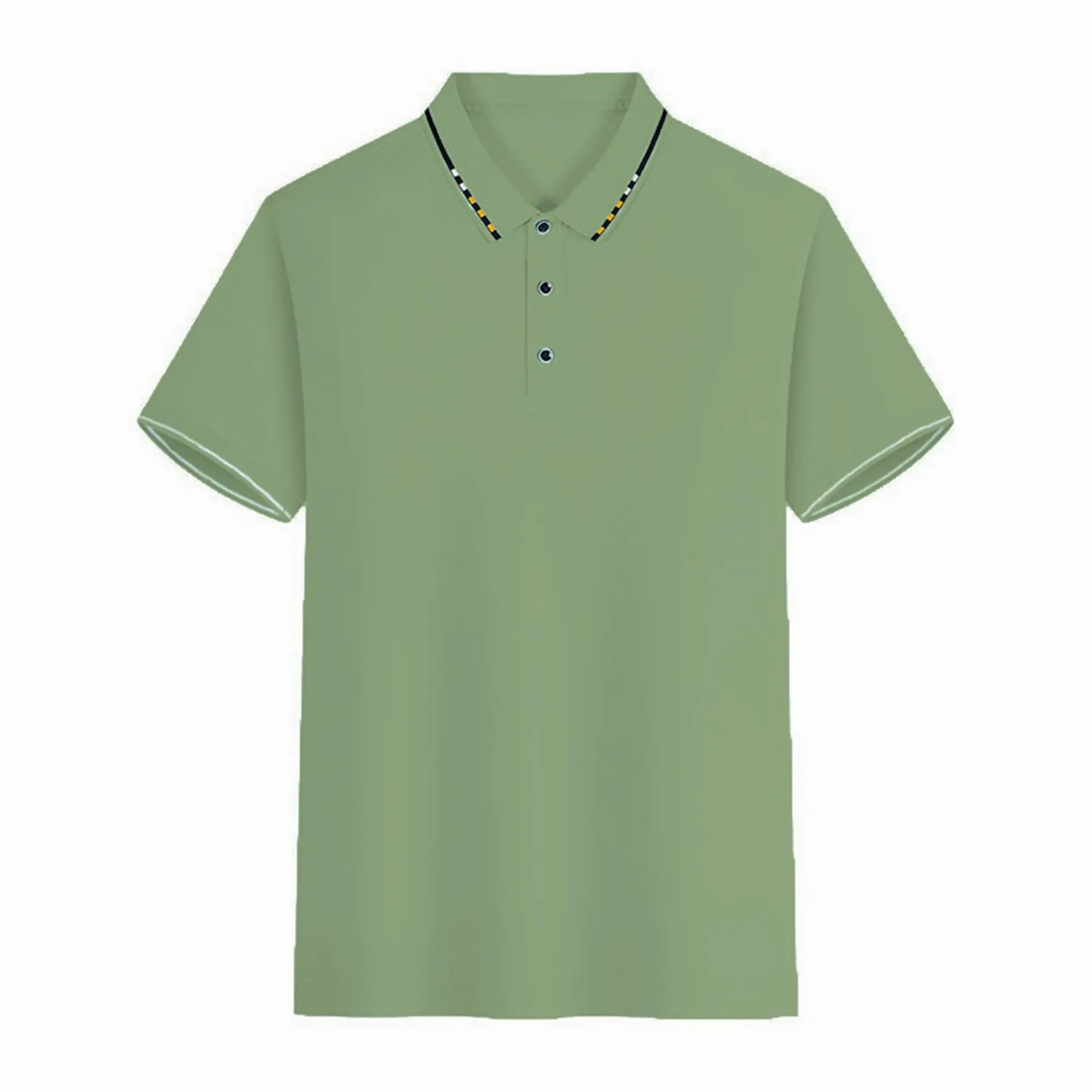 Men's summer casual fashion polo shirt short sleeve men's short sleeve color lapel top T-shirt short sleeve lapel fashion