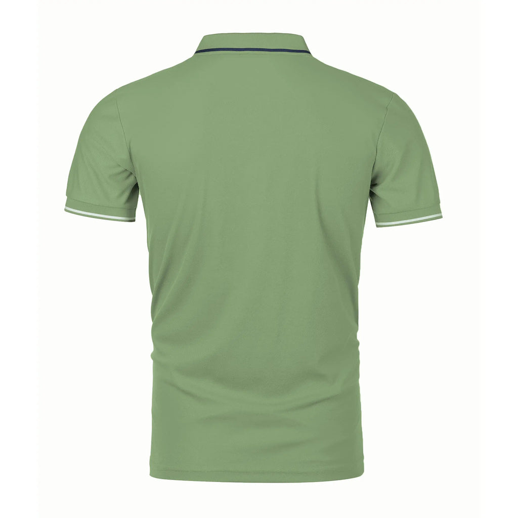 Men's summer casual fashion polo shirt short sleeve men's short sleeve color lapel top T-shirt short sleeve lapel fashion