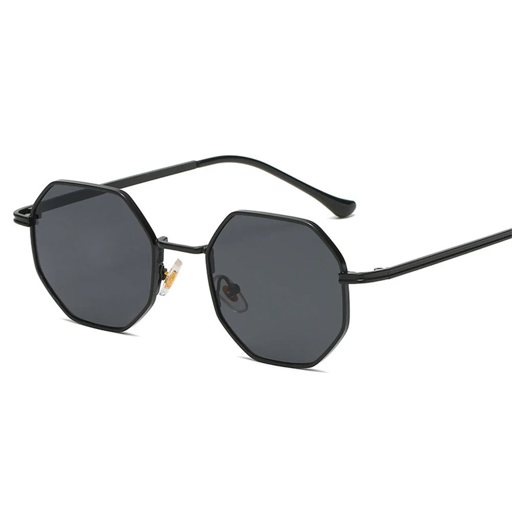 KLASSNUM Women Metal Sunglasses Vintage Men Octagon Luxury Brand Design Sun Glasses UV400 Protection Polygon Frame Eyepiece 2025