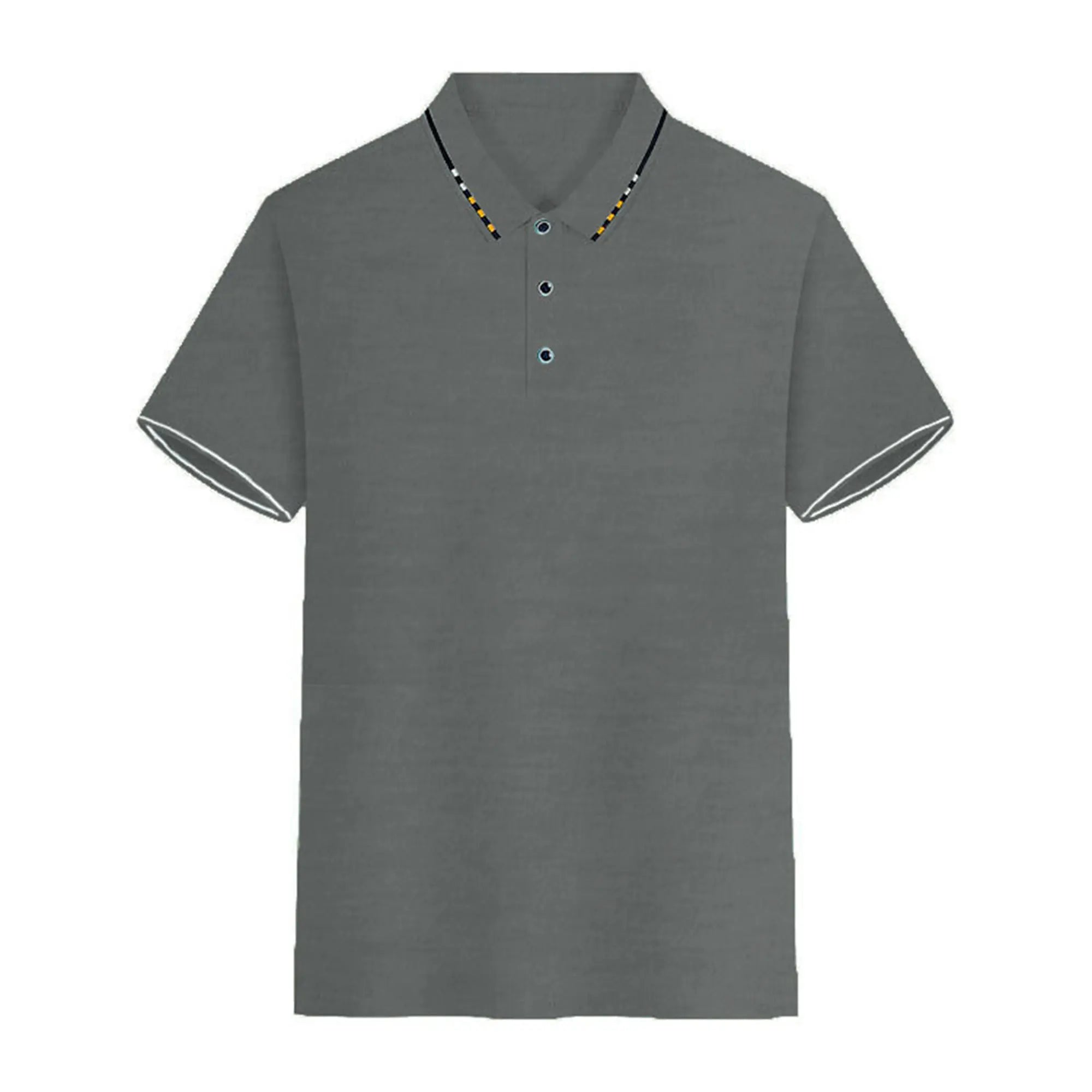 Men's summer casual fashion polo shirt short sleeve men's short sleeve color lapel top T-shirt short sleeve lapel fashion