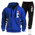 Autumn and winter hot selling men's hooded sweatshirt+casual pants two-piece outdoor multi pocket pullover and sports pants set