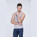 On Sale Men Vests Cotton Underwear Sleeveless Tank Top Solid Muscle Vest Undershirts O-neck Gymclothing Bodybuilding Tank Tops