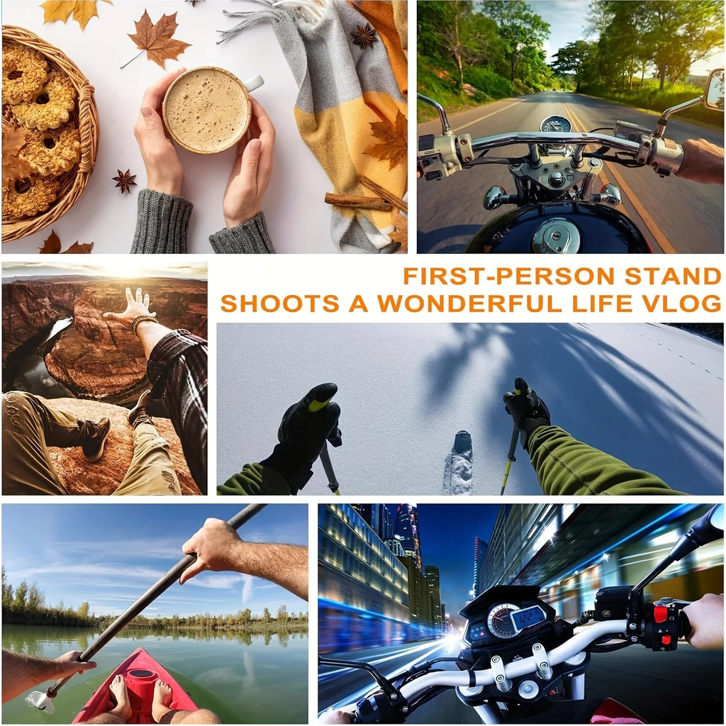 The chest strap phone stand is anti-shake and can be used for fixed-angle shooting on the chest. It is compatible with various m