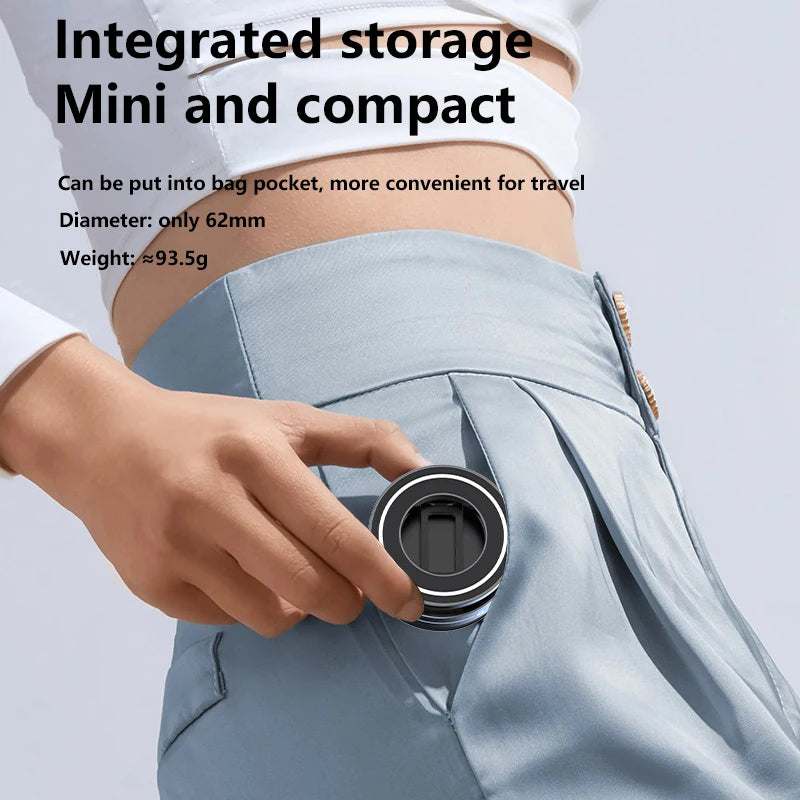 Vacuum Magnet Bracket Stand 360° Adjustment Design Strong Adsorption Magnetic Foldable Phone Holder Car Mount Suction Cup