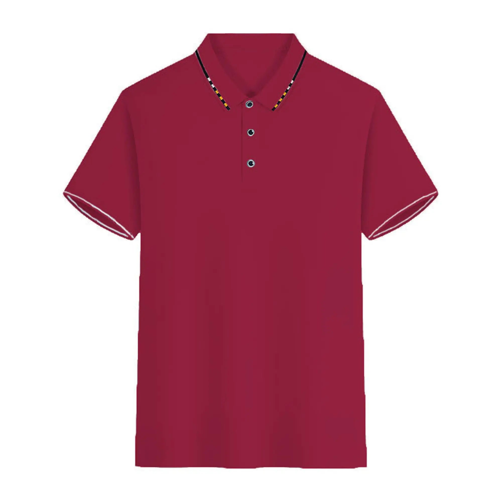Men's summer casual fashion polo shirt short sleeve men's short sleeve color lapel top T-shirt short sleeve lapel fashion