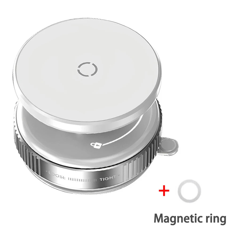 Car Phone Holder, Magsafe Magnetic Vacuum Intelligent Car Mount 360° Rotation Magnetic Vacuum Adsorption Suction Cup Bracket Car