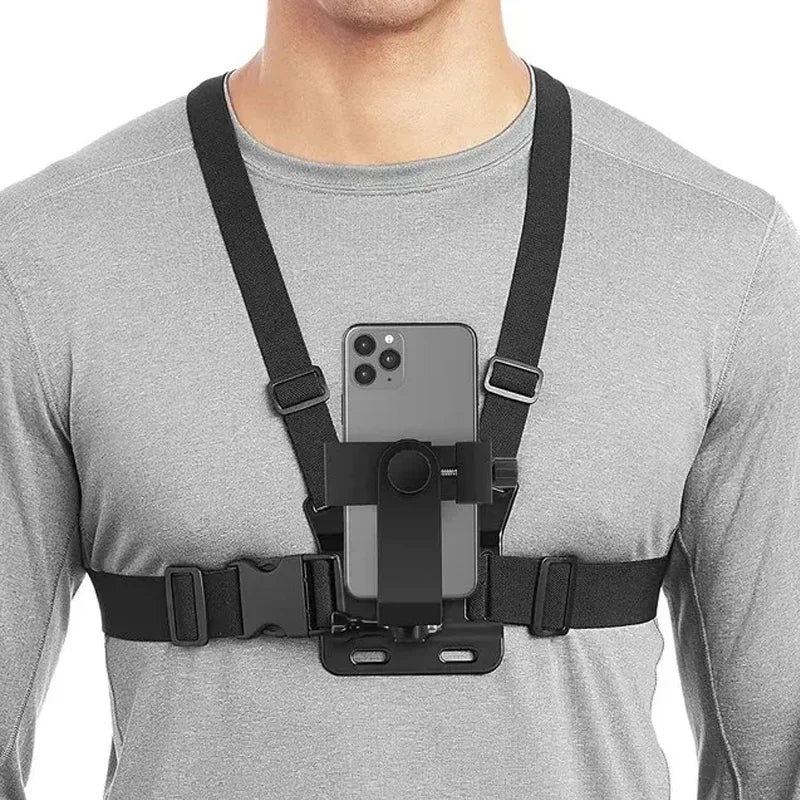 Chest Neck Holder for Mobile Phone, First Person Perspective Live Streaming Neck Holder, Outdoor Live Streaming Phone Holder