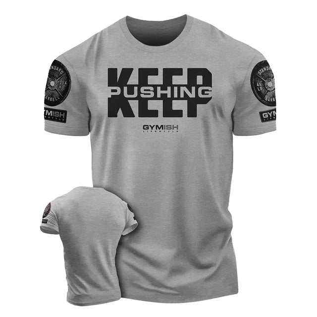 3D men's printed training T-shirt,fun gym short sleeved T-shirt,elastic breathable top